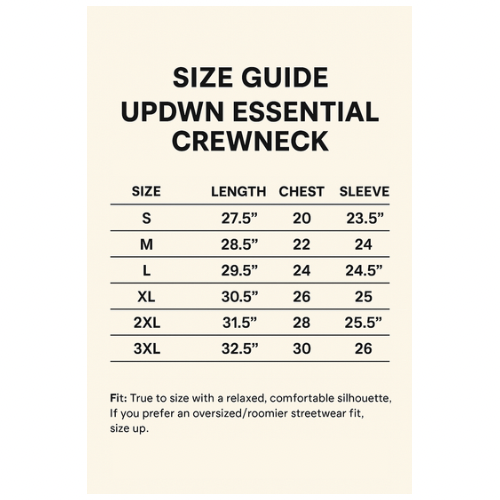 UPDWN Essential Crewneck