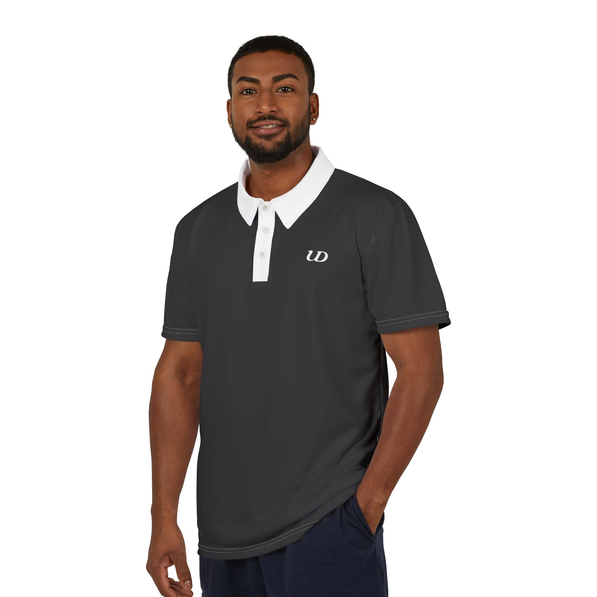 UPDWN Essential Course Polo Charcoal